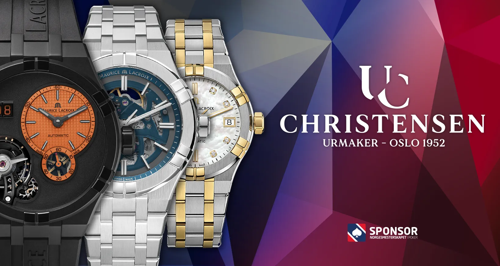 Urmaker Christensen sponsor av Norgesmesterskapet i Poker