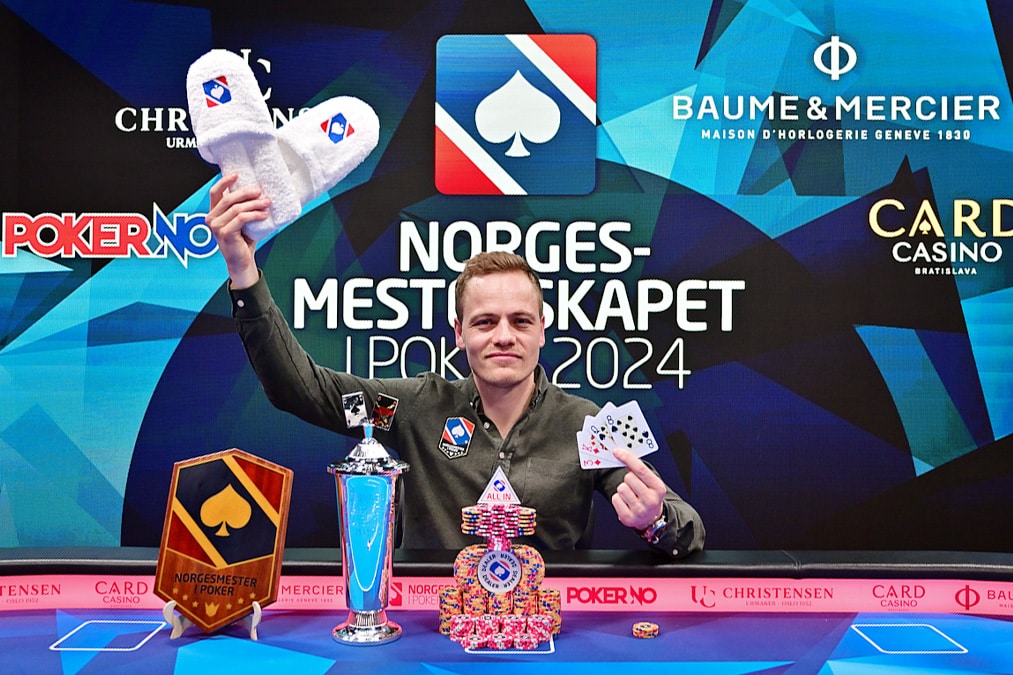 Norgesmester i poker 2023 Pot Limit Omaha Øystein Stai