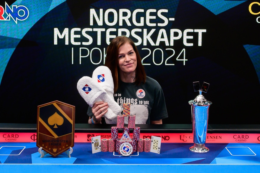 Norgesmester i poker 2024 Ladies Event Drea Utvik Karlsen