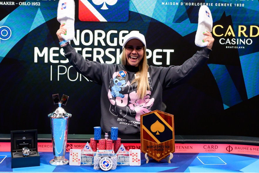 Norgesmester i poker 2024 Main Event Monica Eilertsen Vaka